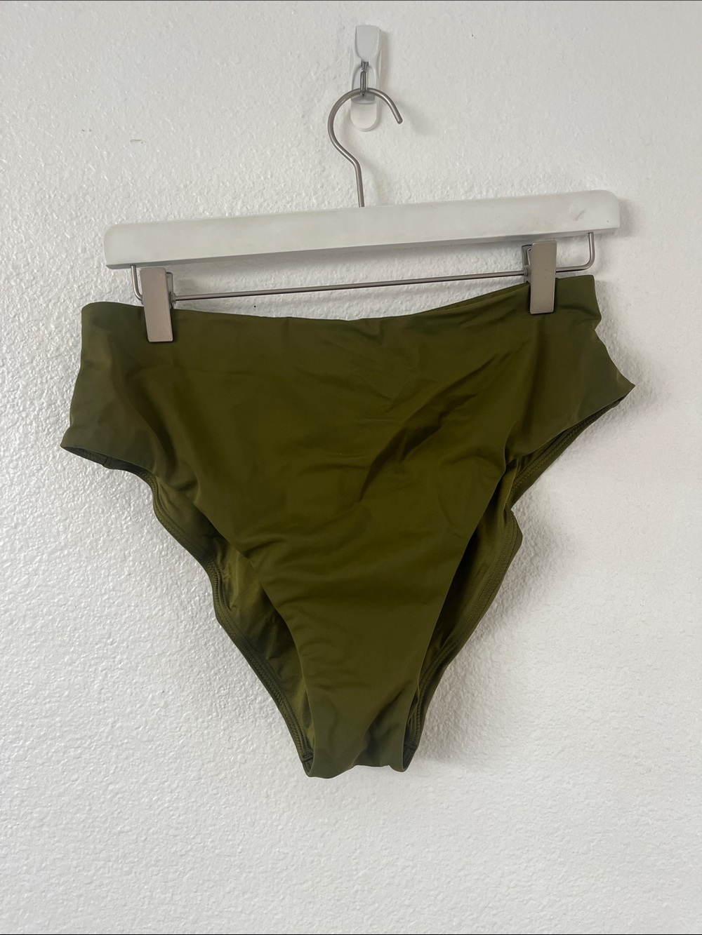 CUUP Olive Green Bikini Bottoms High Waisted Size 5